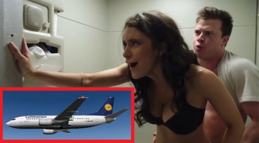 Flight Attendant Fucking Porn Star On Flight Gets