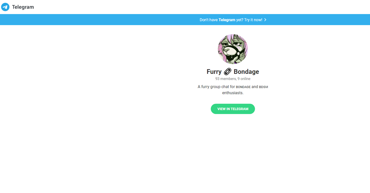 Furry BDSM on Telegram