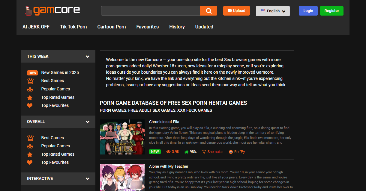 Adult Gaming 101: Why Gamcore Has Been the Go-To Porn Game Site Since 2008 3 TPDBlog Gamcore 1