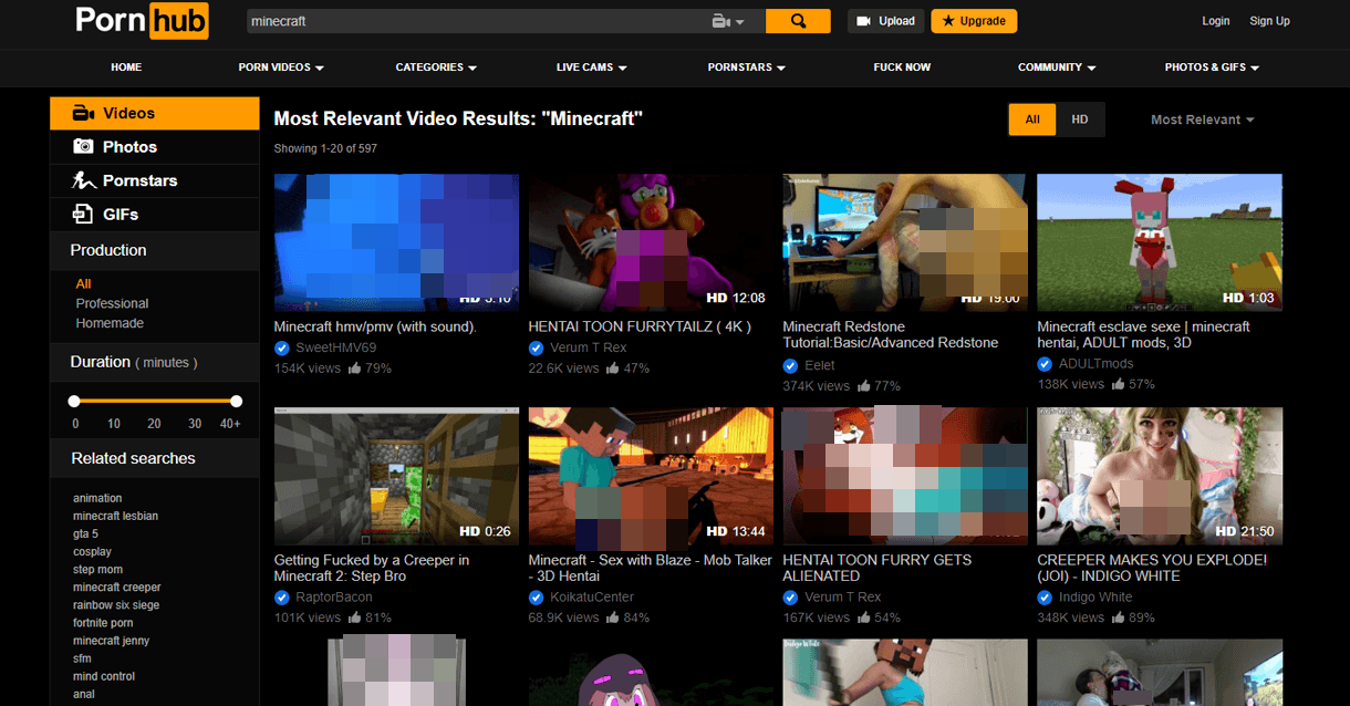 Have you seen Minecraft porn yet? 14 Minecraft Porn Pornhub blurred tmp