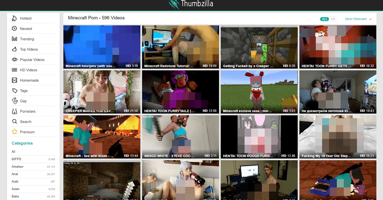 Minecraft Porn Thumbzilla blurred tmp