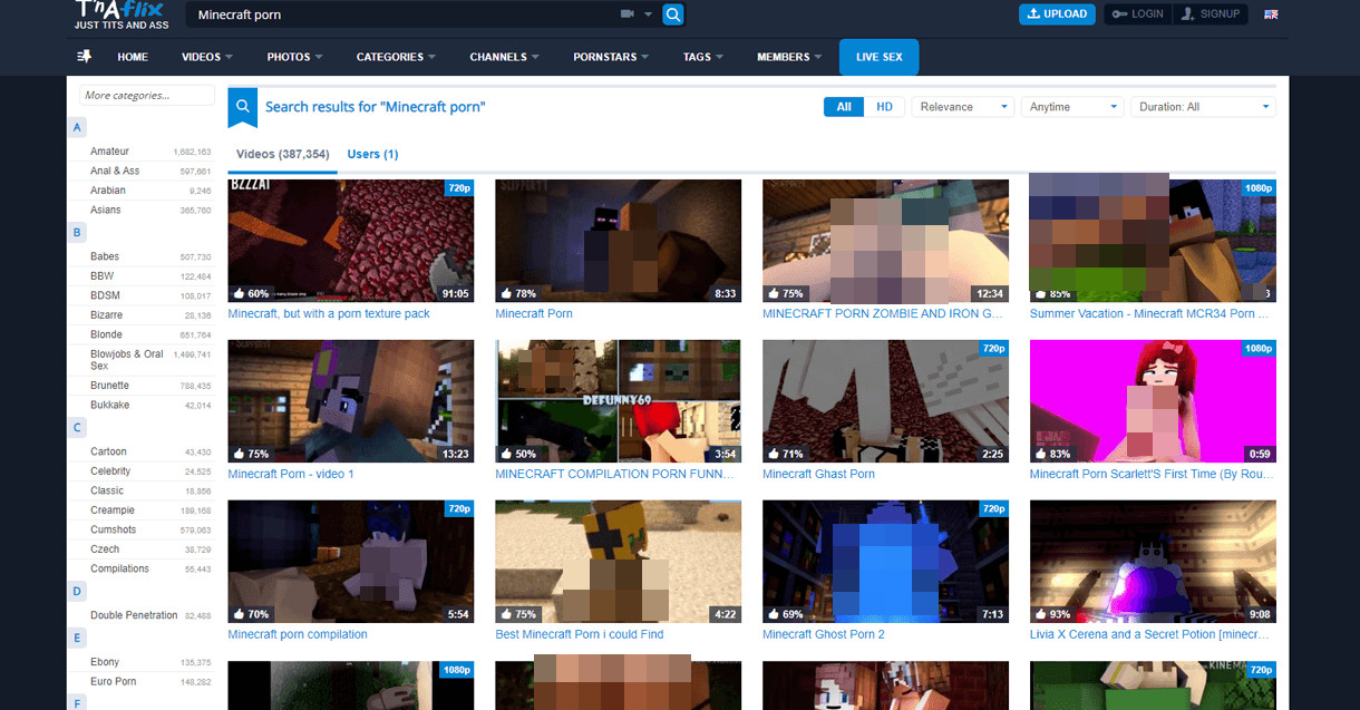 Have you seen Minecraft porn yet? 16 Minecraft PornTNAFlix blurred tmp
