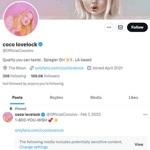 Coco Lovelock Twitter
