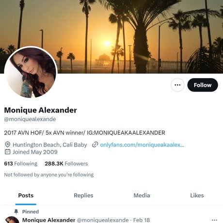 Monique Alexander Twitter