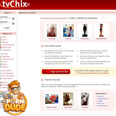 Shemale Web Pages - tvChix & 8+ Shemale Porn Sites Like Tvchix.com