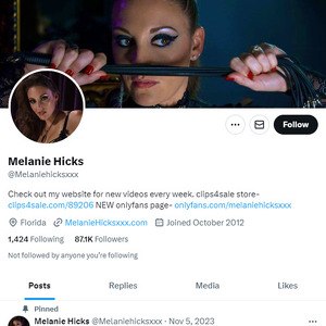 Melanie Hicks Twitter