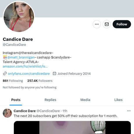 Candice Dare Twitter