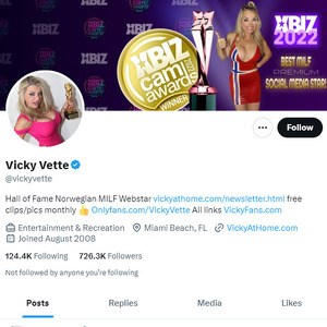 Vicky Vette Twitter