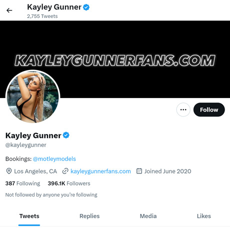 Kayley Gunner Twitter