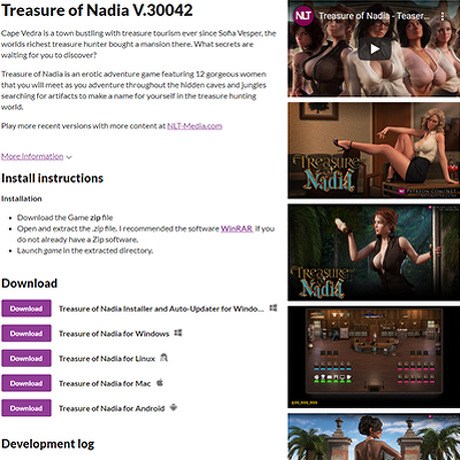 Sex Nadia Deep Sperm - Treasure Of Nadia & 75+ Free Sex Games Like Nlt.itch.io