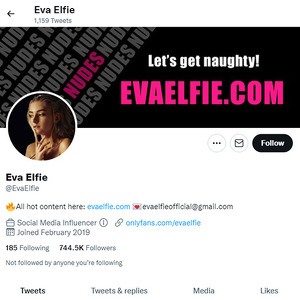 Eva Elfie Twitter