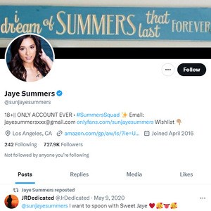 Jaye Summers Twitter