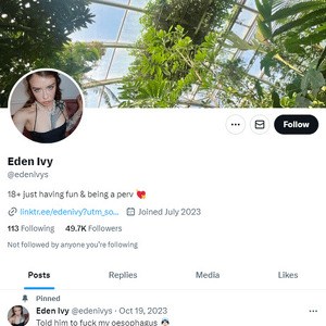 Eden ivy twitter