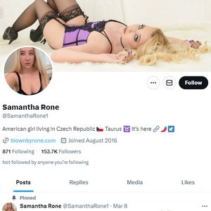 Samantha Rone Twitter