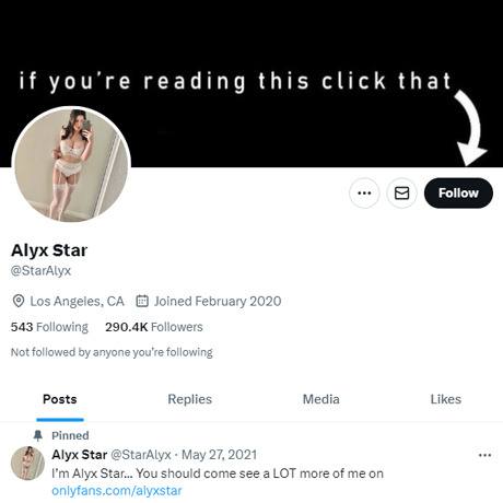 Alyx Star Twitter
