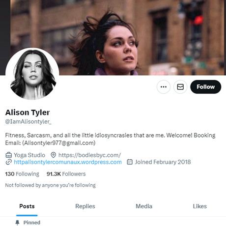 Alison Tyler Twitter