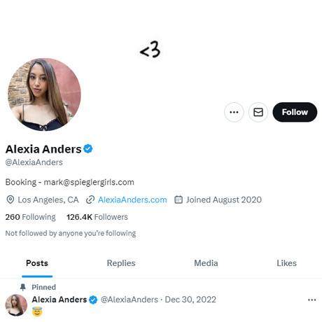 Alexia Anders Twitter