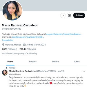 María Ramirez Carbaleon Twitter