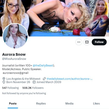 Aurora Snow Twitter