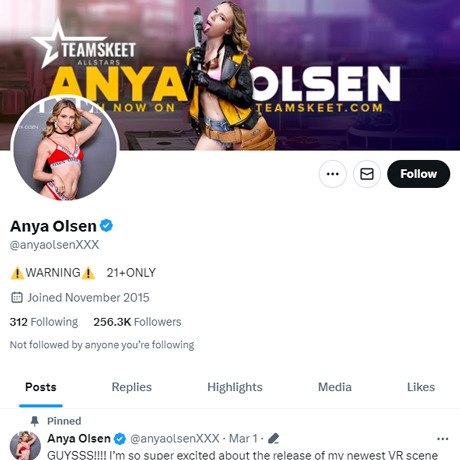 Anya Olsen Twitter