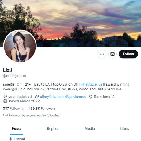 Liz Jordan Twitter