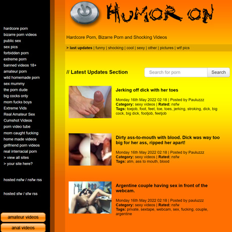 Forbidden Porn Extreme - HumorOn & 14+ Funny Porn Sites Like Humoron.com