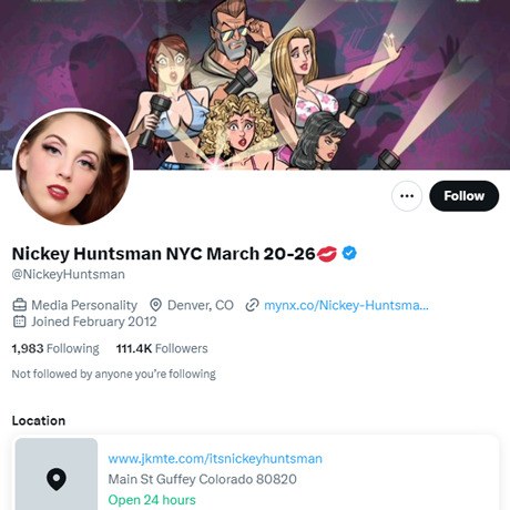 Nickey Huntsman Twitter