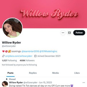 Willow Ryder Twitter