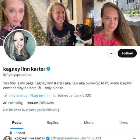 Kagney Linn Karter Twitter