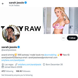300px x 300px - Sarah Jessie & 265+ Twitter Porn Accounts Like Twitter.com
