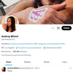 Audrey Bitoni Twitter