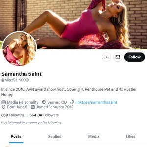 Samantha Saint Twitter