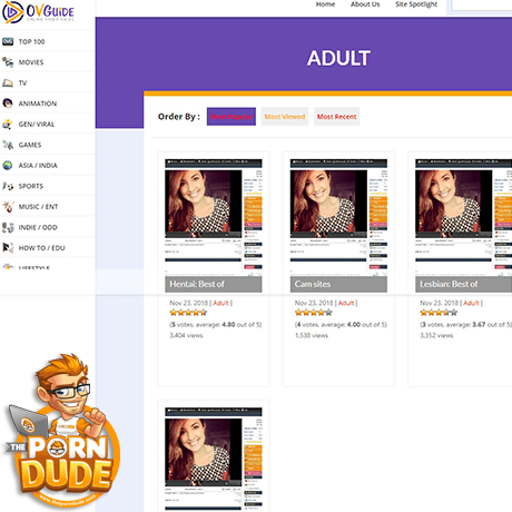 OVGuide Adult and 136+ Free Porn Tube Sites Like Ovguide