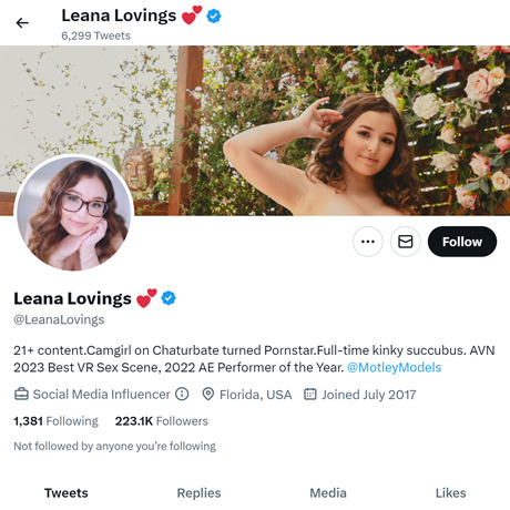 Leana Lovings Twitter
