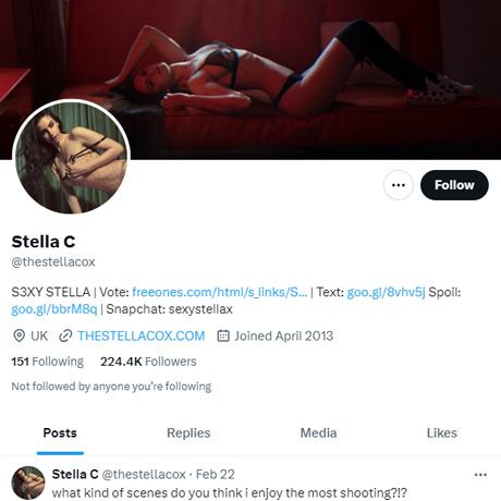 Stella Cox Twitter