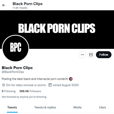 Black Porn Clips Twitter com حساب تويتر الإباحي 