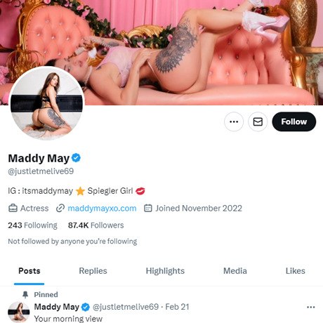 Maddy May Twitter
