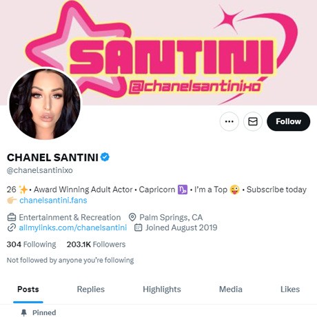 Chanel Santini Twitter (TS)